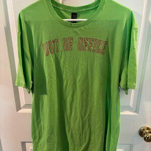 Gildan Green Short Sleeve Out of the Office Shirt ~ Size: Large ~ NWT